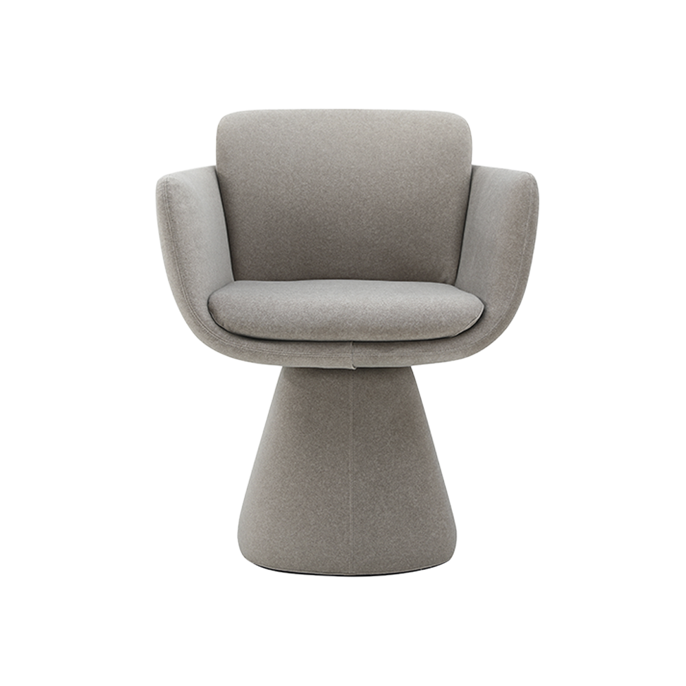 Swivel Dining Chair in Mocha with Sleek Design