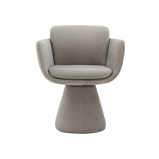 Swivel Dining Chair in Mocha with Sleek Design