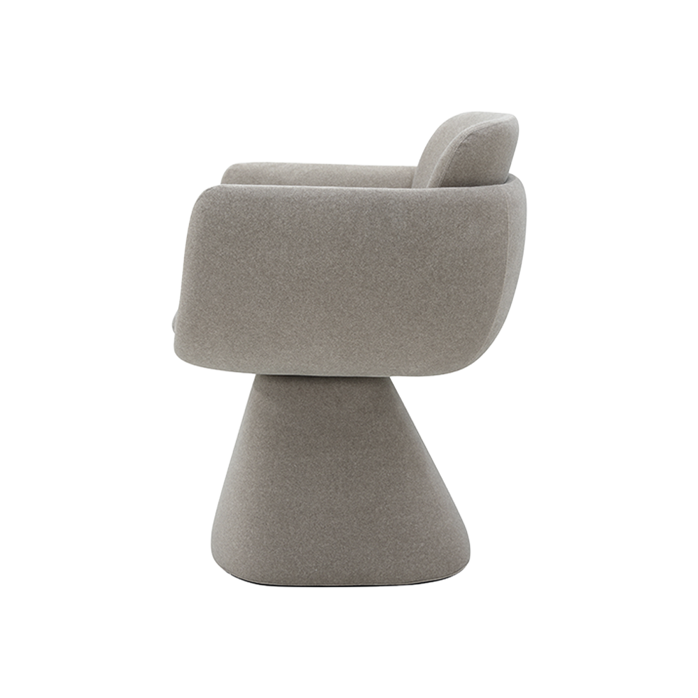 Swivel Dining Chair in Mocha with Sleek Design