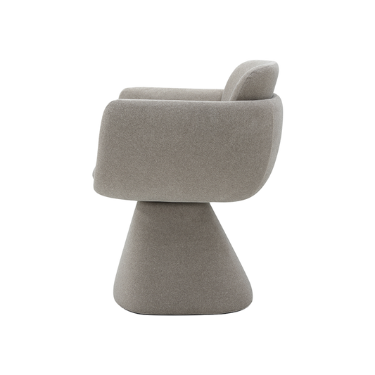 Swivel Dining Chair in Mocha with Sleek Design