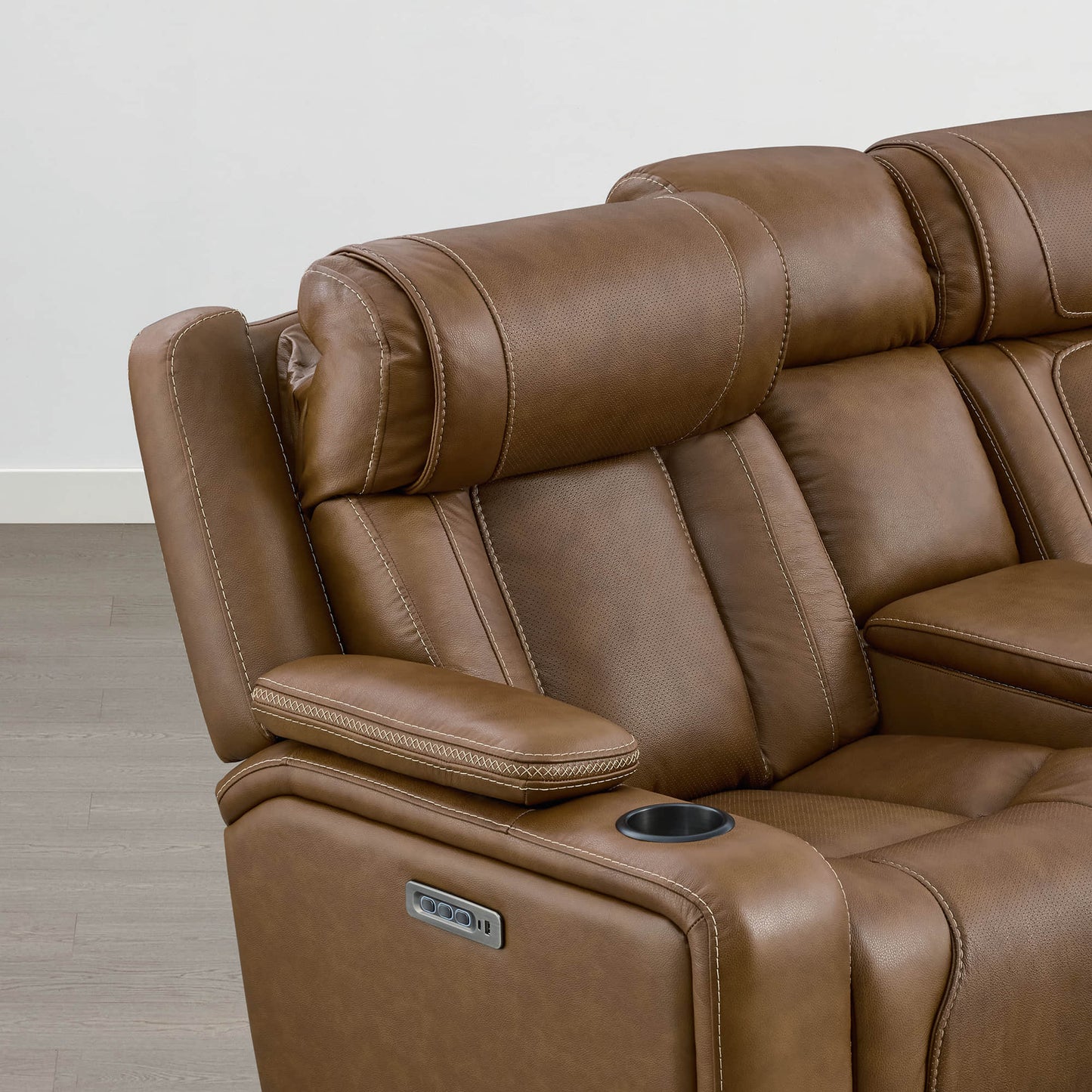 Reclining Sofa in Sable with Zero-Gravity Mechanism