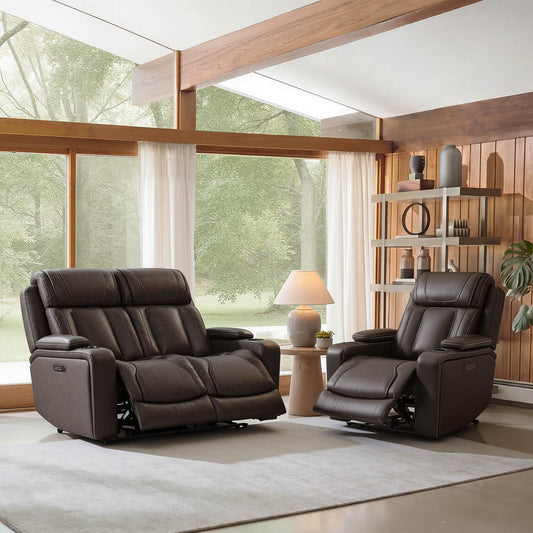 Reclining Sofa in Sable with Zero-Gravity Mechanism