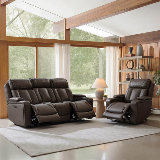 Reclining Sofa in Sable with Zero-Gravity Mechanism