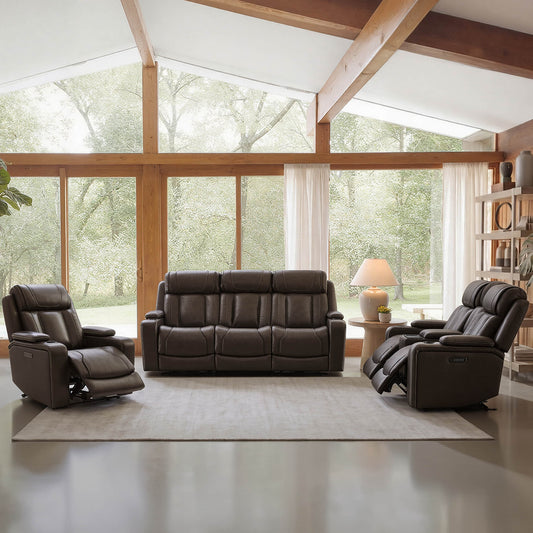 Reclining Sofa in Sable with Zero-Gravity Mechanism
