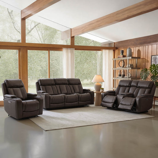 Reclining Sofa in Sable with Zero-Gravity Mechanism