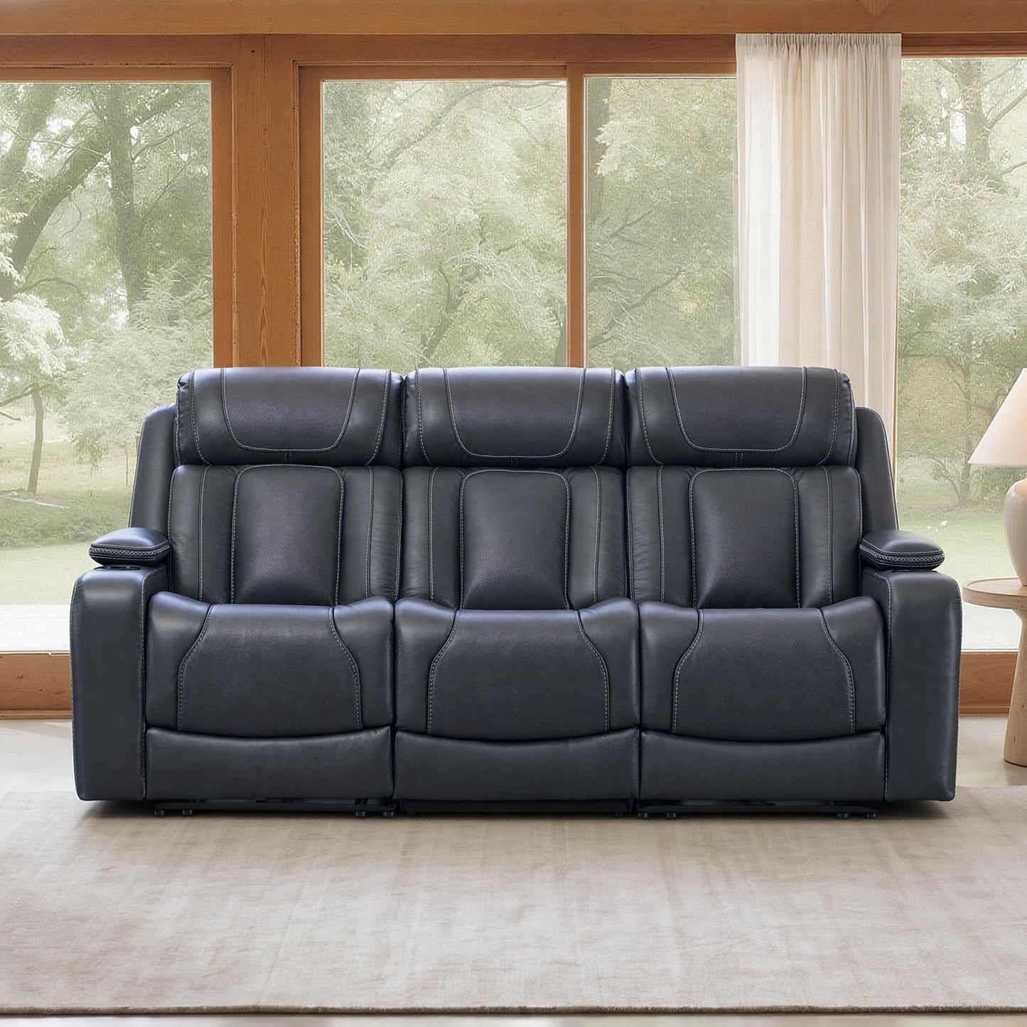 Reclining Sofa in Sable with Zero-Gravity Mechanism