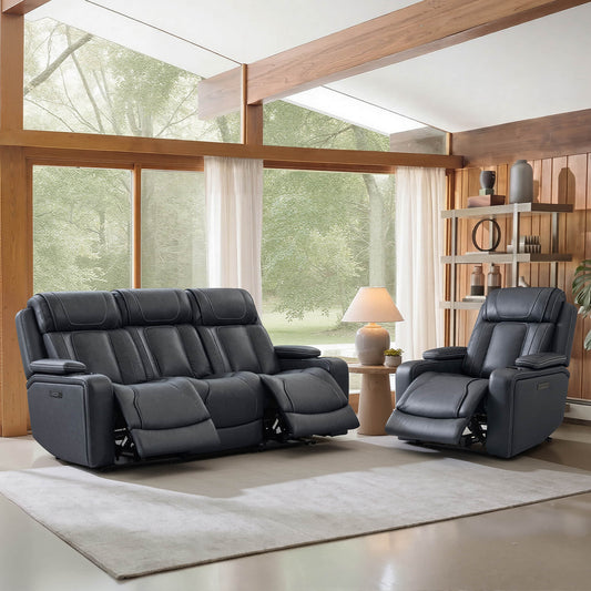 Reclining Sofa in Sable with Zero-Gravity Mechanism