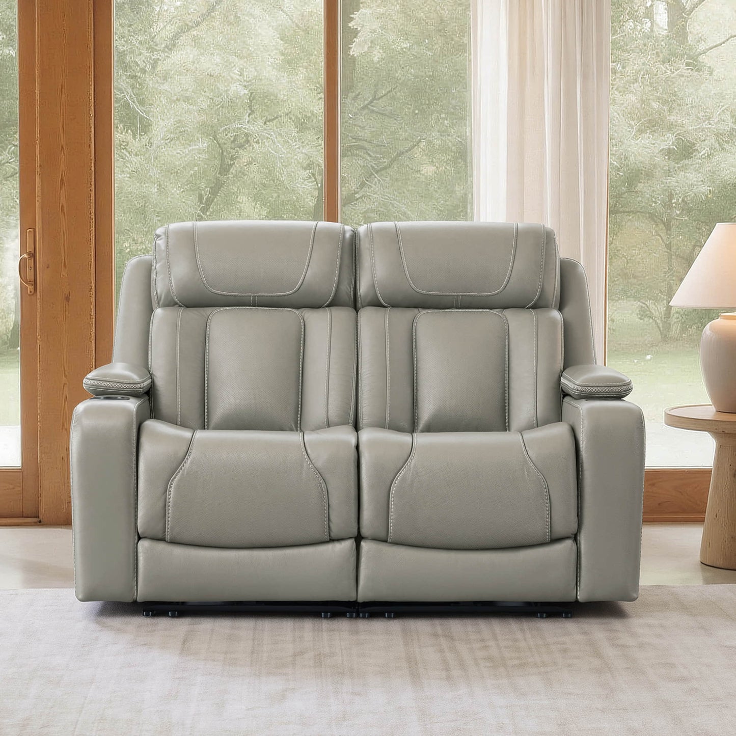 Reclining Sofa in Sable with Zero-Gravity Mechanism