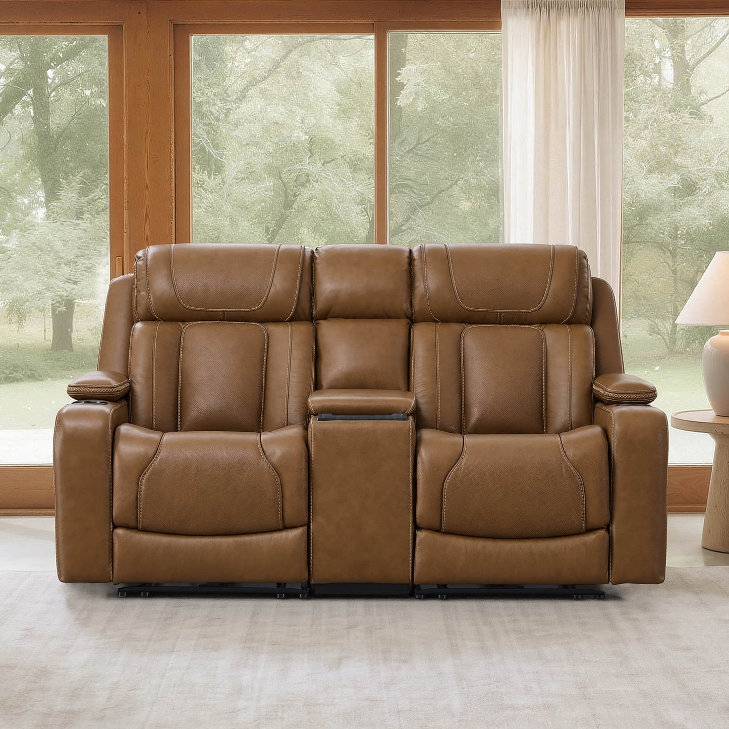 Reclining Sofa in Sable with Zero-Gravity Mechanism