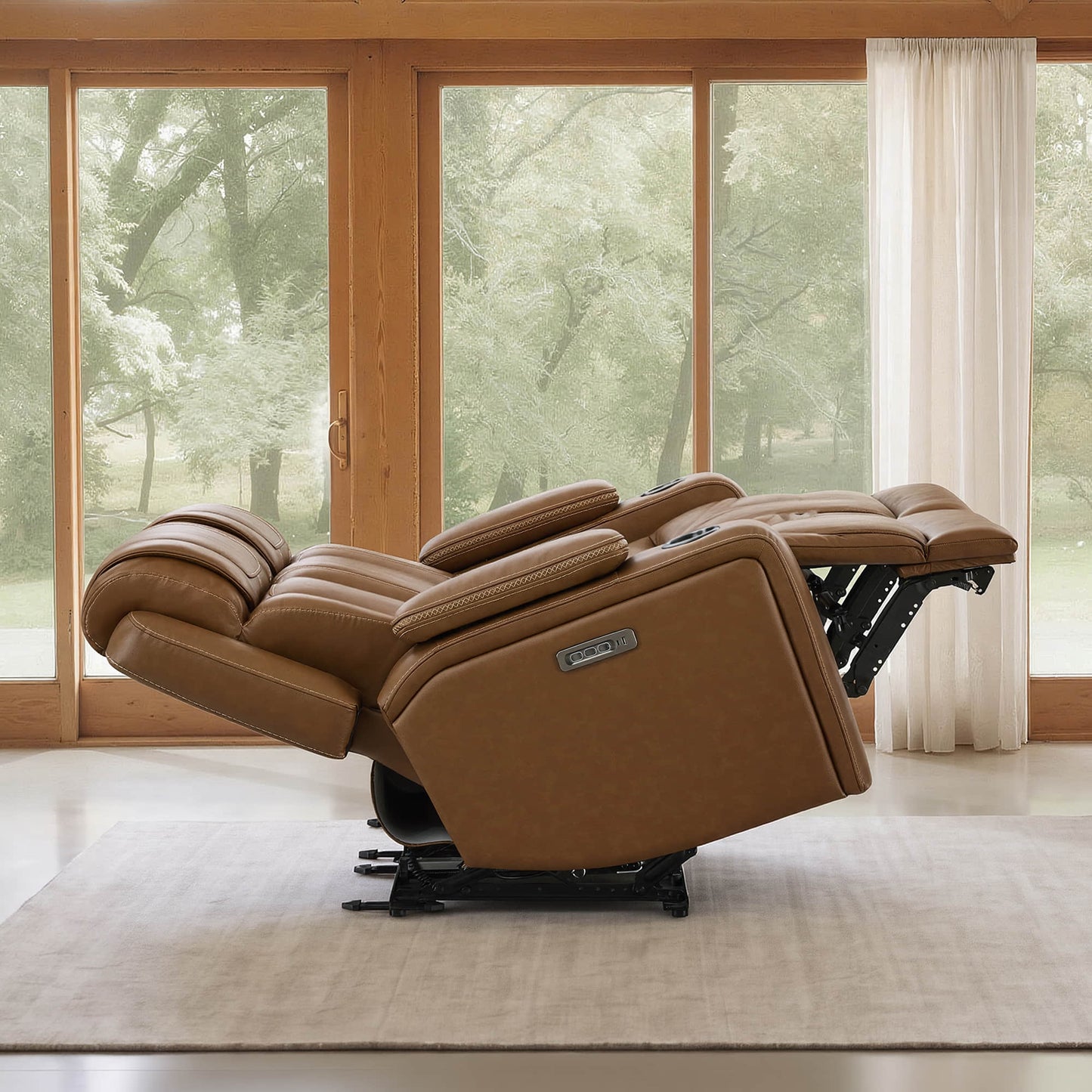 Reclining Sofa in Sable with Zero-Gravity Mechanism