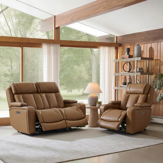 Reclining Sofa in Sable with Zero-Gravity Mechanism