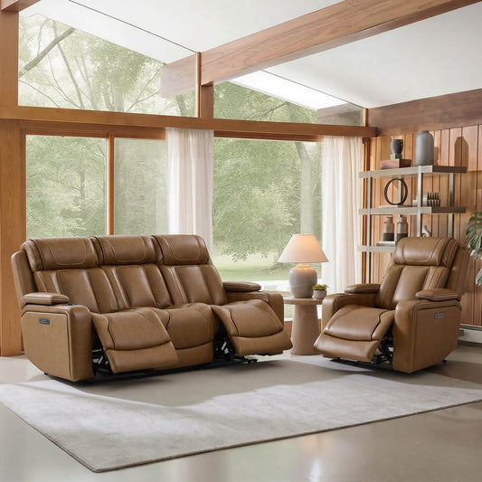 Reclining Sofa in Sable with Zero-Gravity Mechanism
