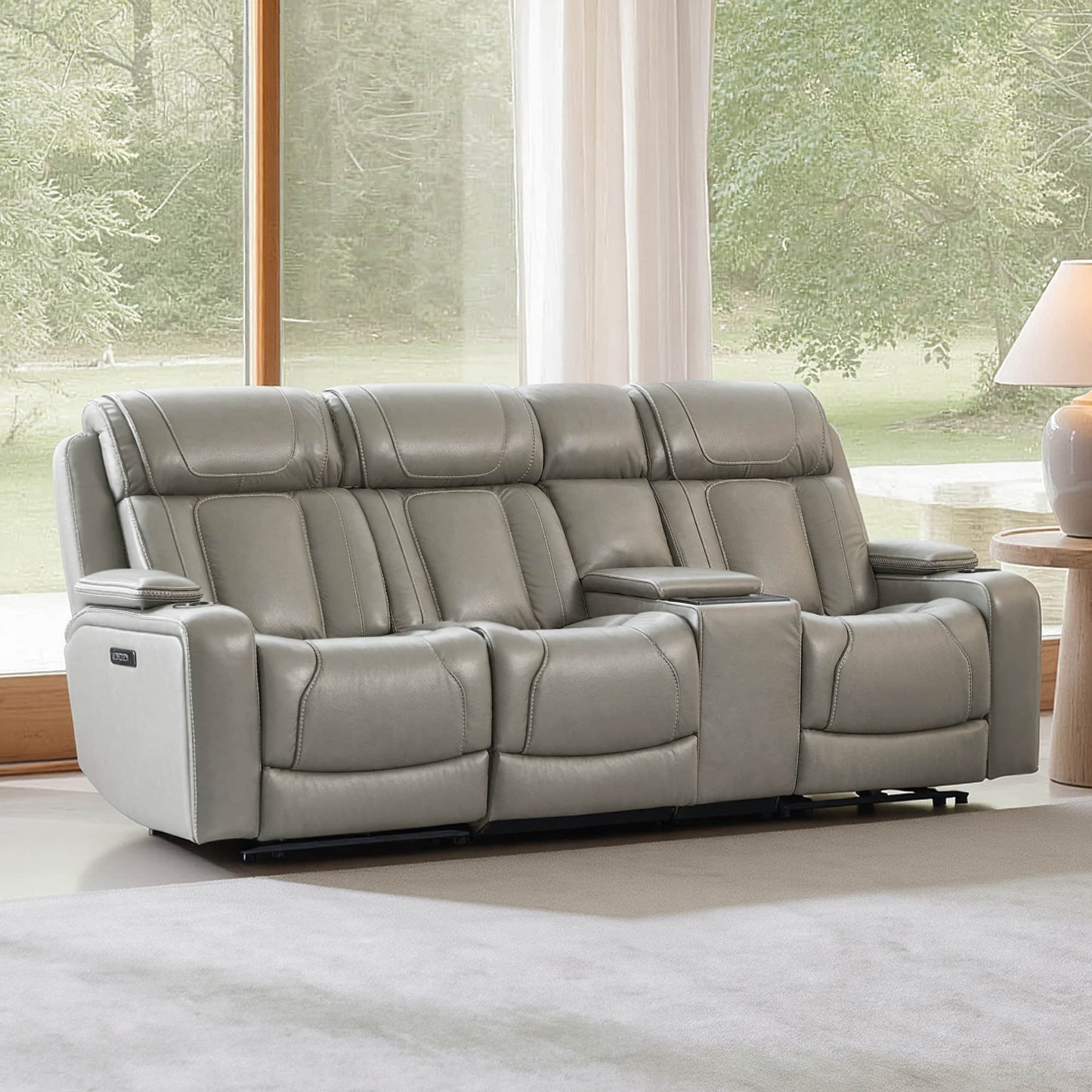 Reclining Sofa in Sable with Zero-Gravity Mechanism