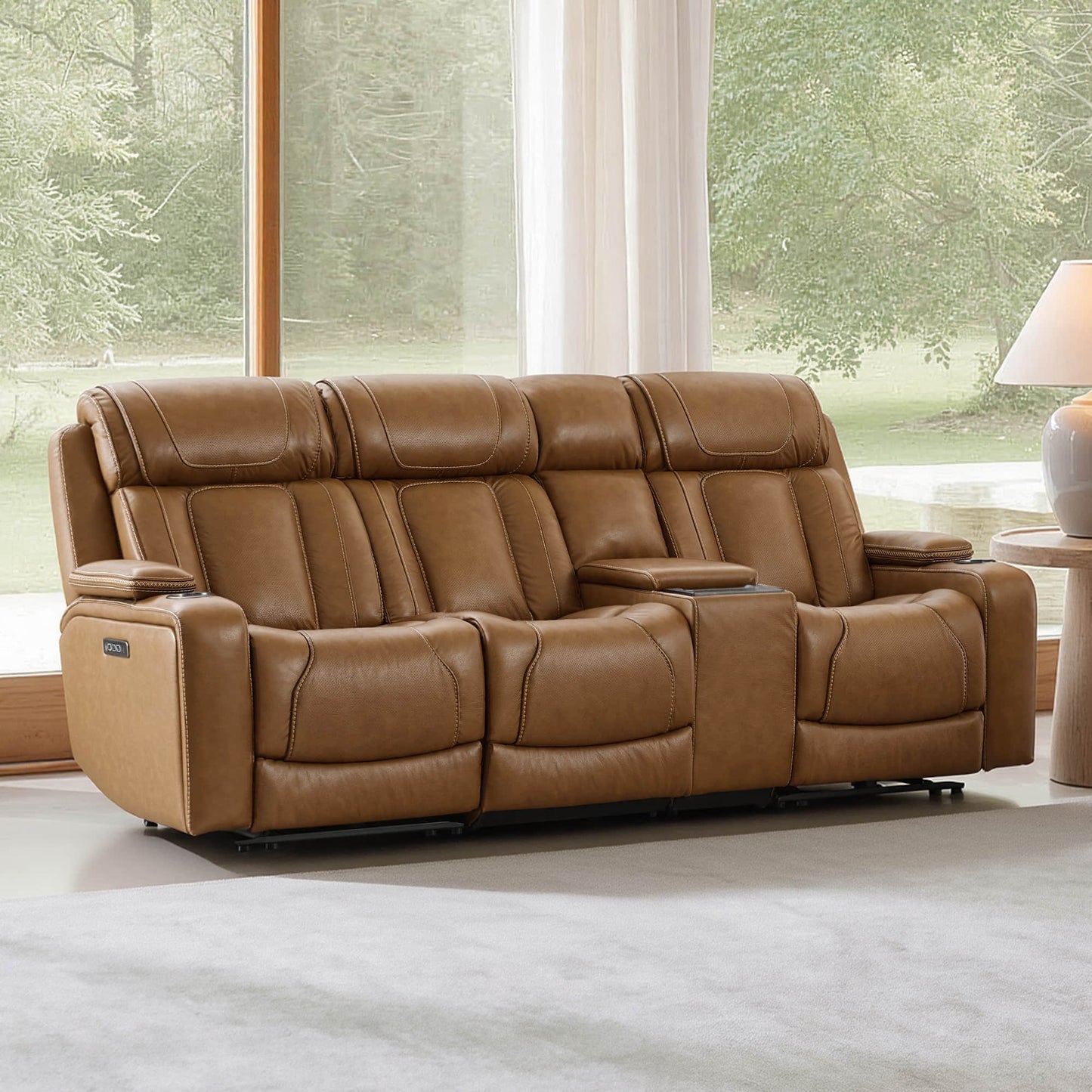 Reclining Sofa in Sable with Zero-Gravity Mechanism