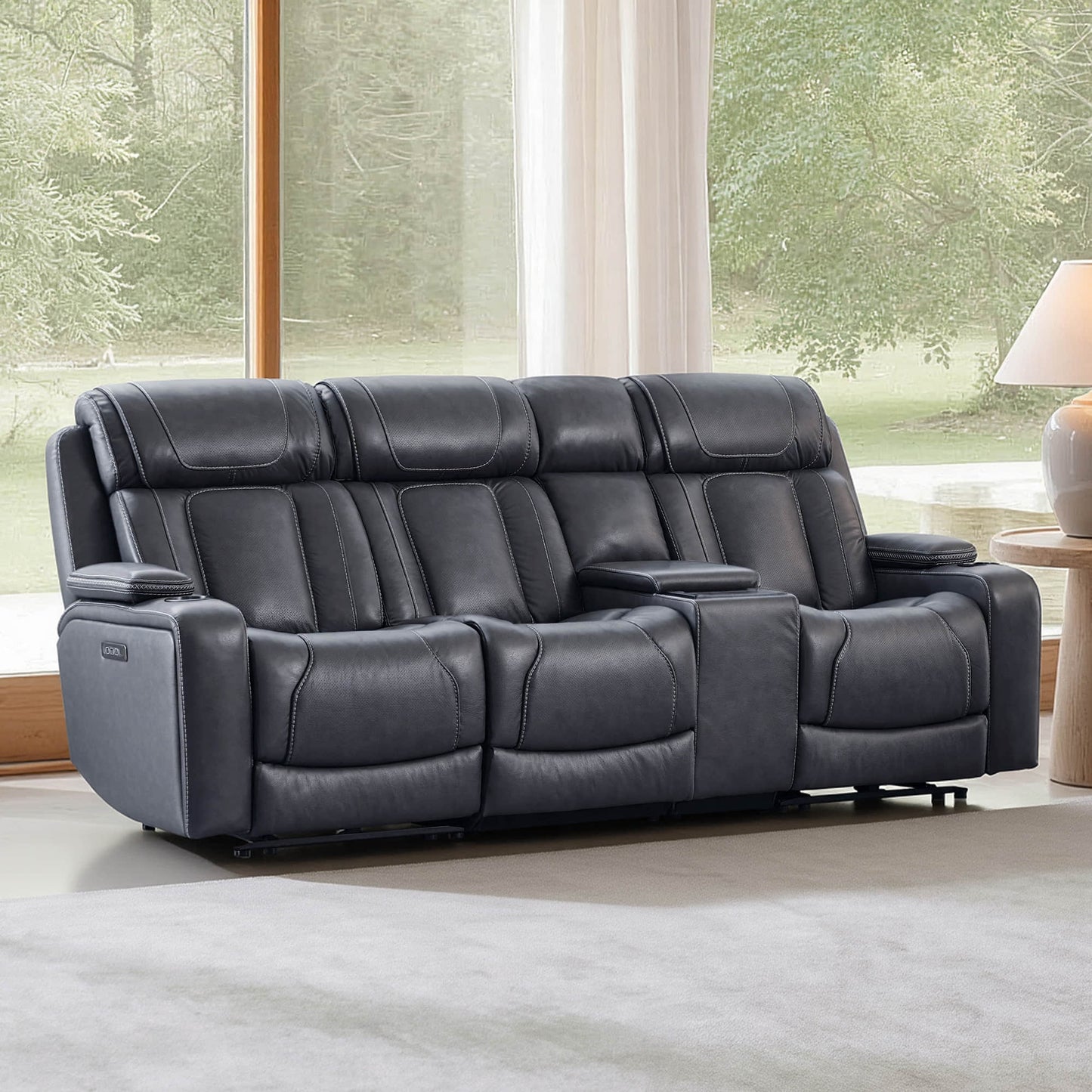 Reclining Sofa in Sable with Zero-Gravity Mechanism