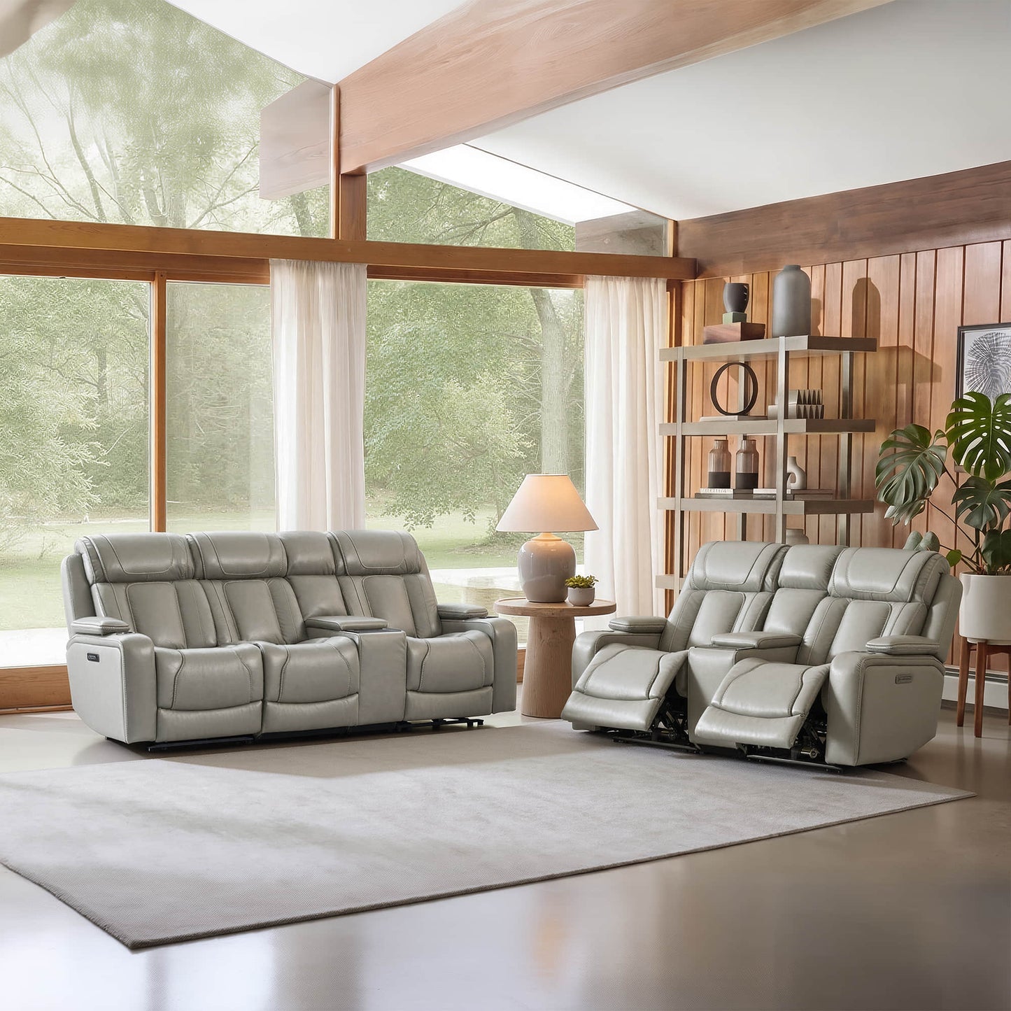 Reclining Sofa in Sable with Zero-Gravity Mechanism