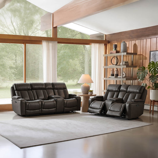 Reclining Sofa in Sable with Zero-Gravity Mechanism