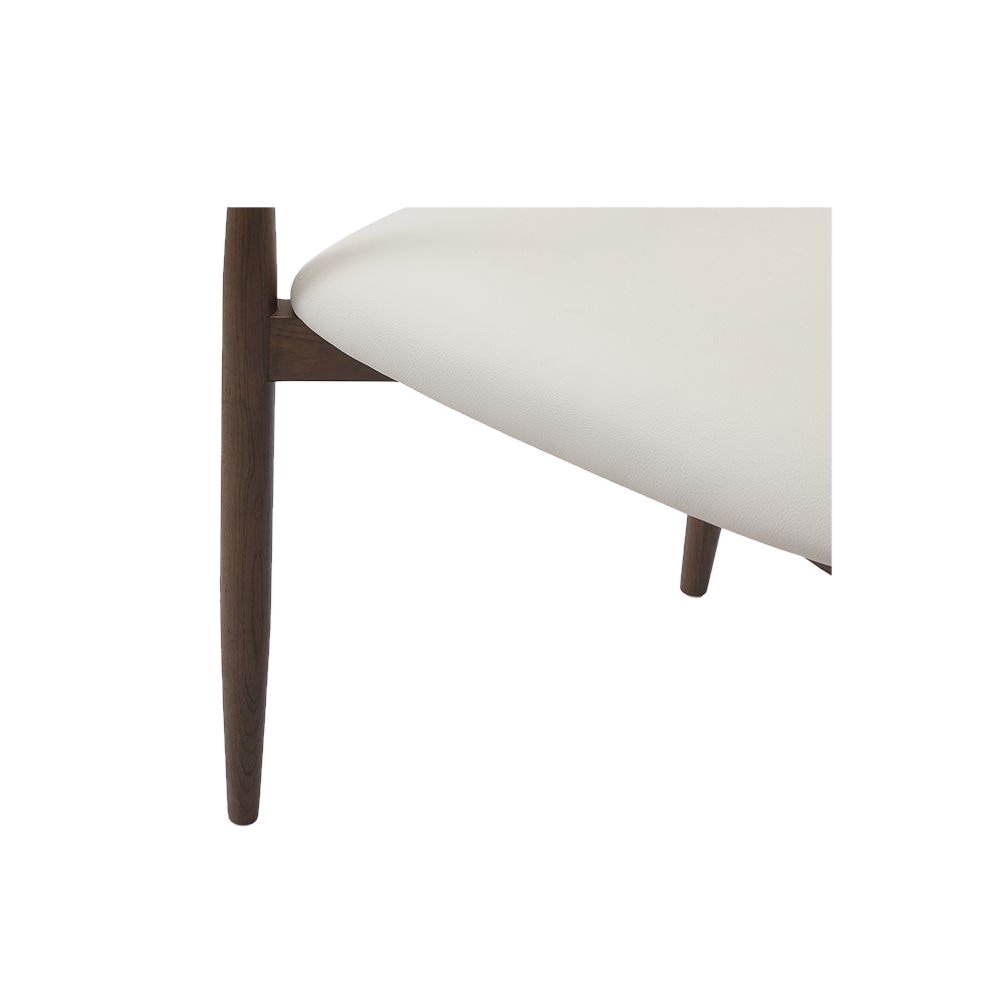 Dining Chair Black with Curved Backrest