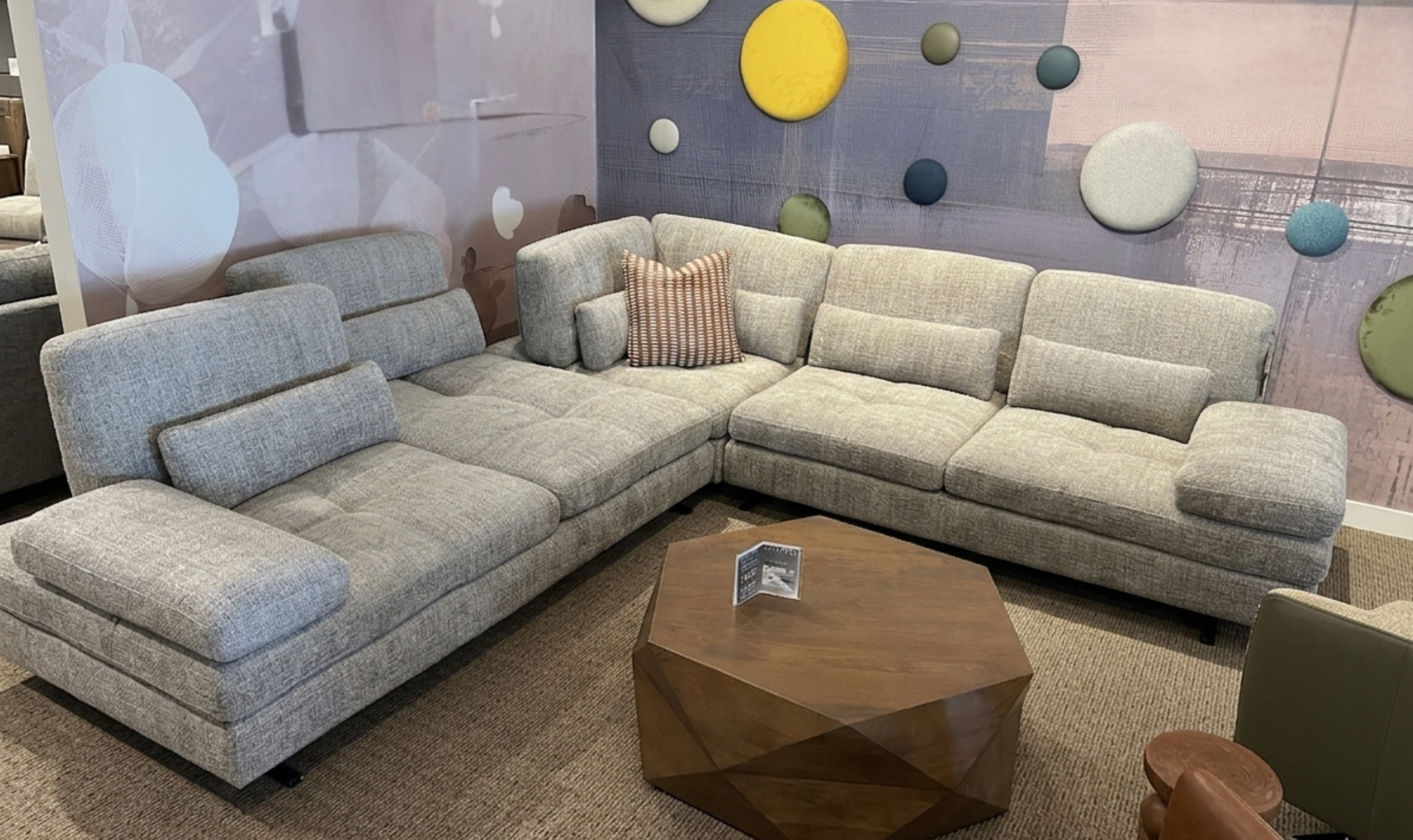 Sectional Sofa with Adjustable Backrest and Armrest