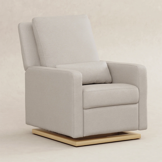 Recliner Glider with USB Port and Adjustable Headrest
