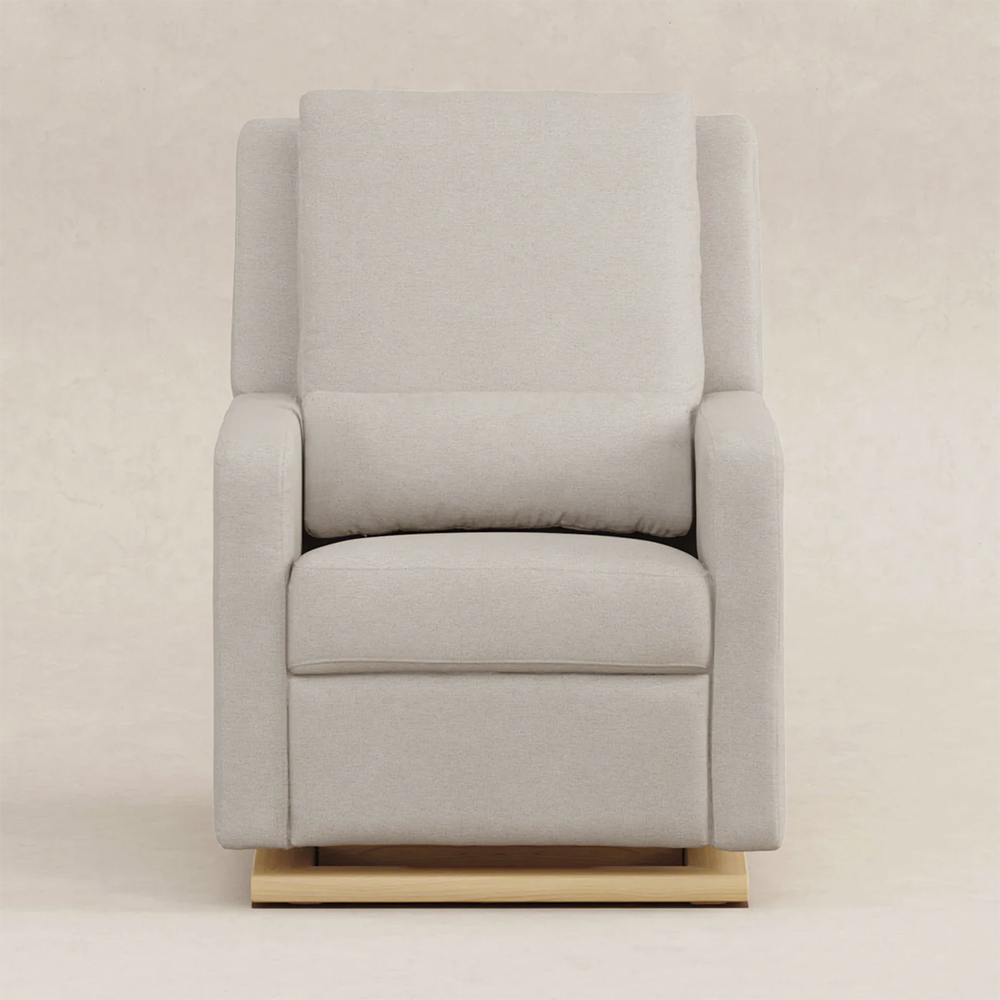 Recliner Glider with USB Port and Adjustable Headrest