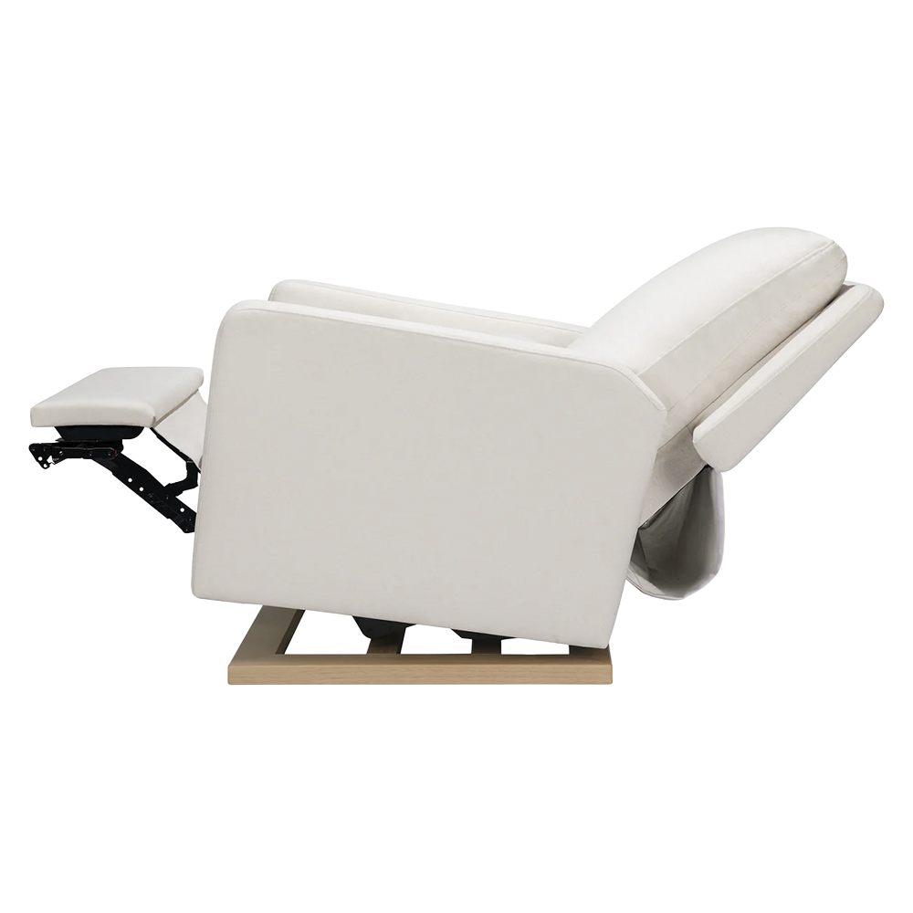 Recliner Glider with USB Port and Adjustable Headrest