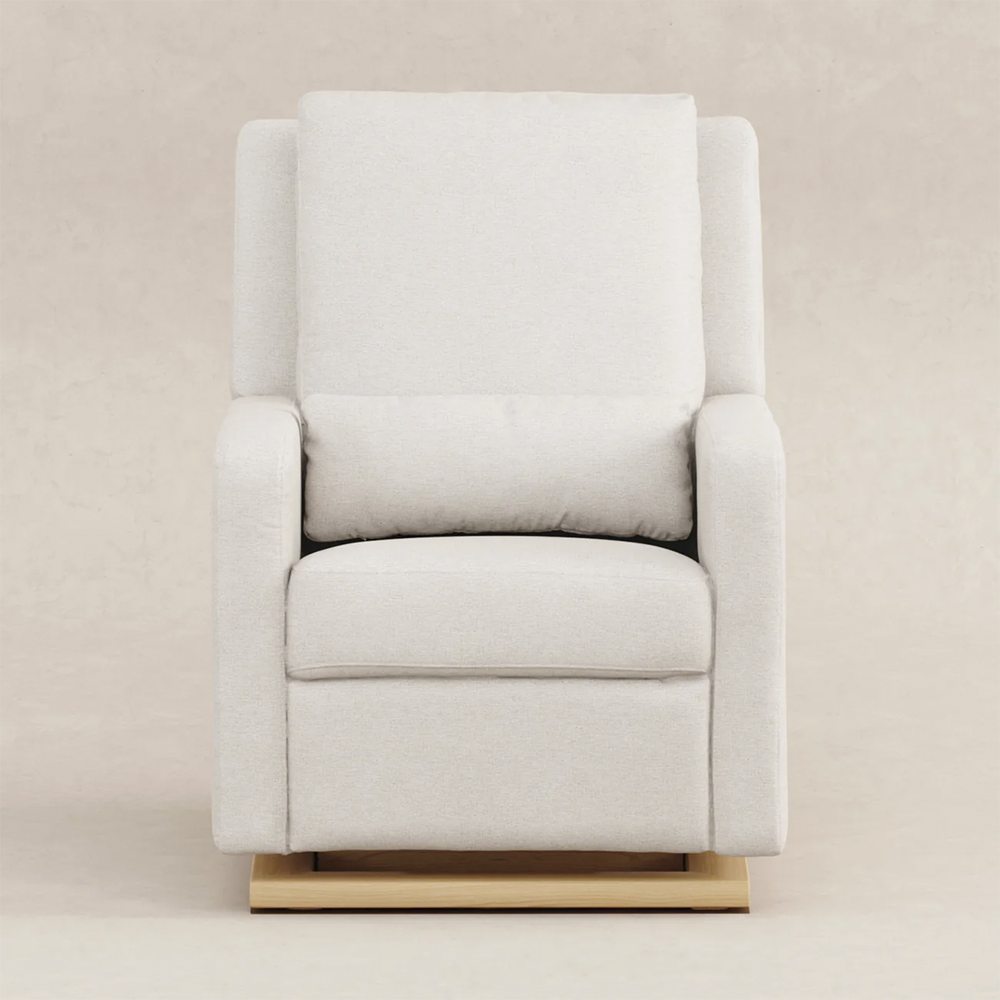 Recliner Glider with USB Port and Adjustable Headrest
