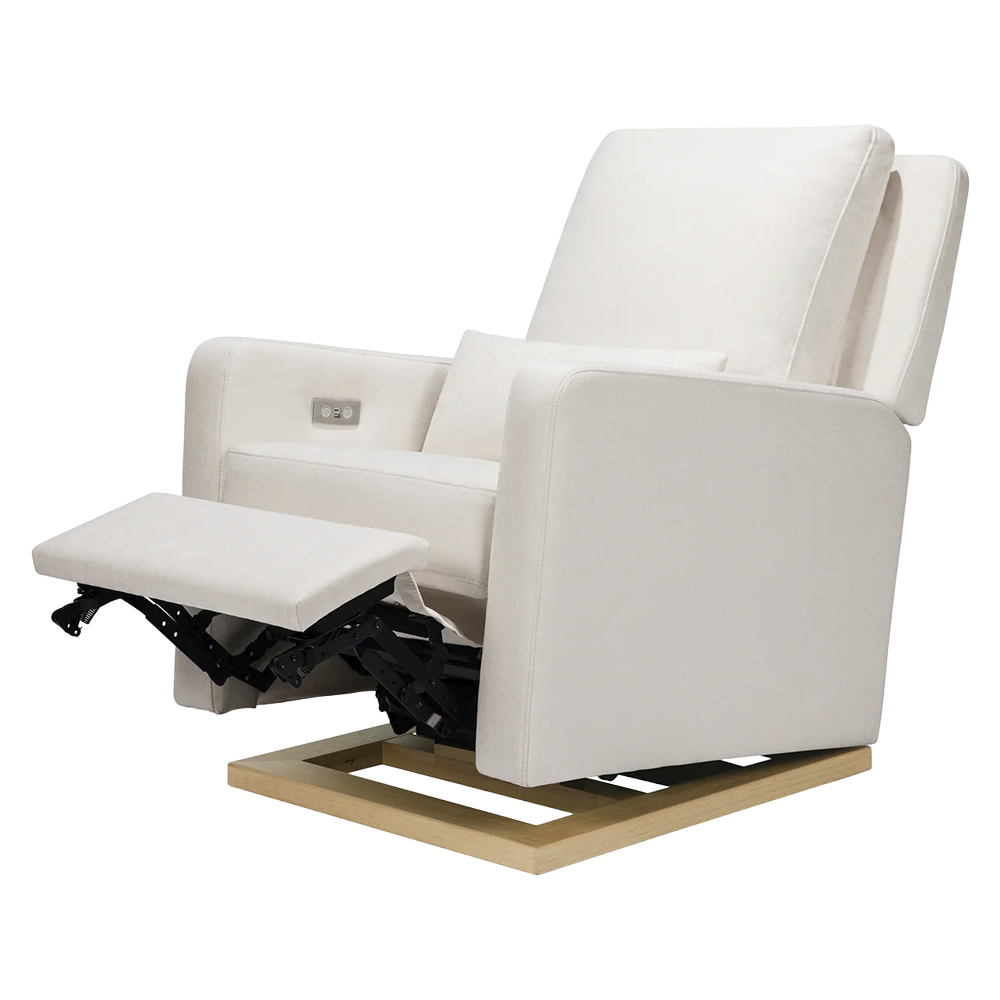 Recliner Glider with USB Port and Adjustable Headrest