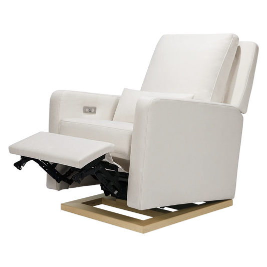 Recliner Glider with USB Port and Adjustable Headrest