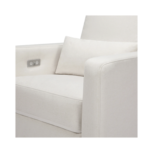 Recliner Glider with USB Port and Adjustable Headrest