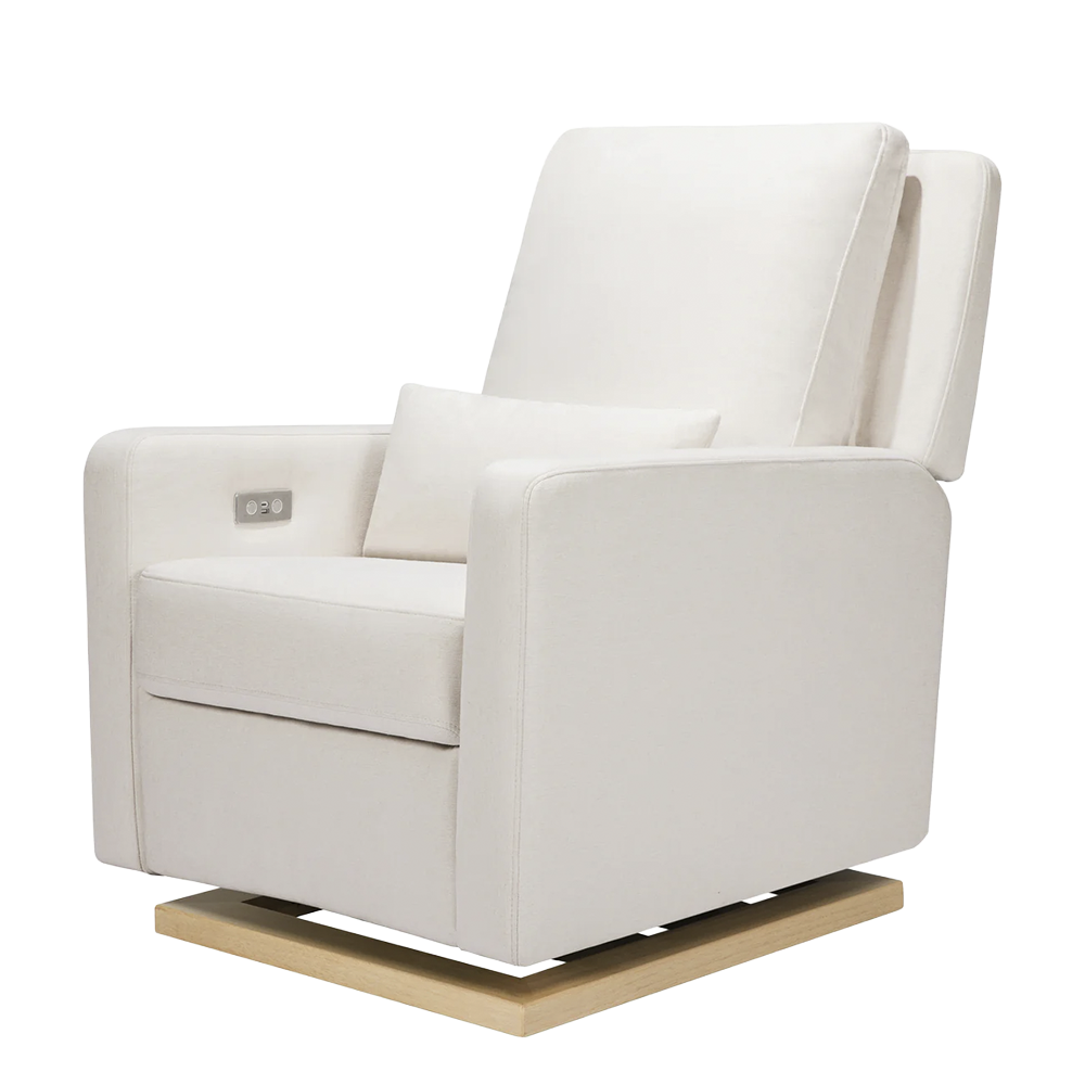 Recliner Glider with USB Port and Adjustable Headrest