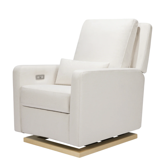 Recliner Glider with USB Port and Adjustable Headrest