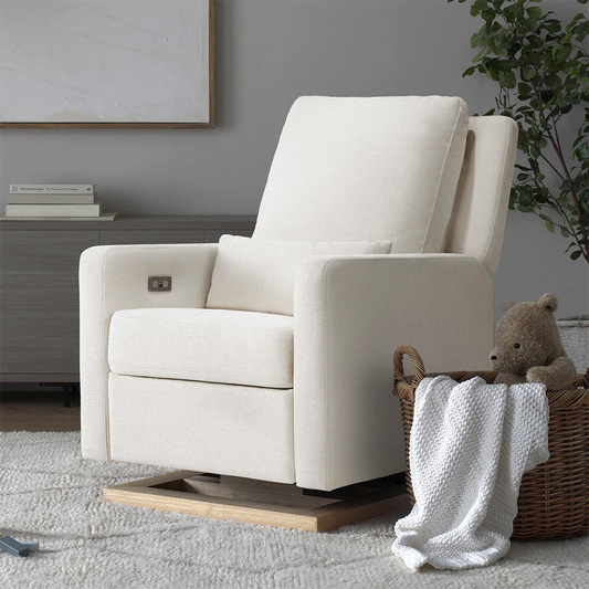 Recliner Glider with USB Port and Adjustable Headrest