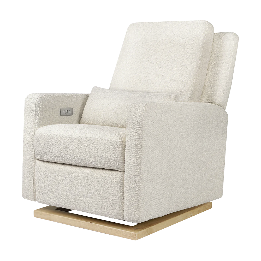 Recliner Glider with USB Port and Adjustable Headrest