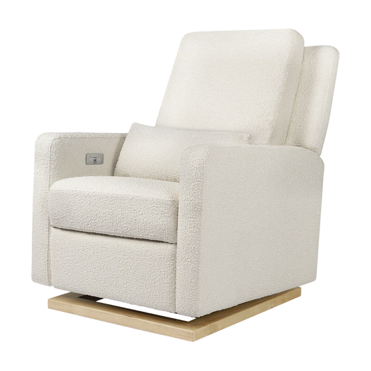 Recliner Glider with USB Port and Adjustable Headrest
