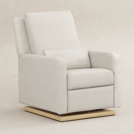 Recliner Glider with USB Port and Adjustable Headrest