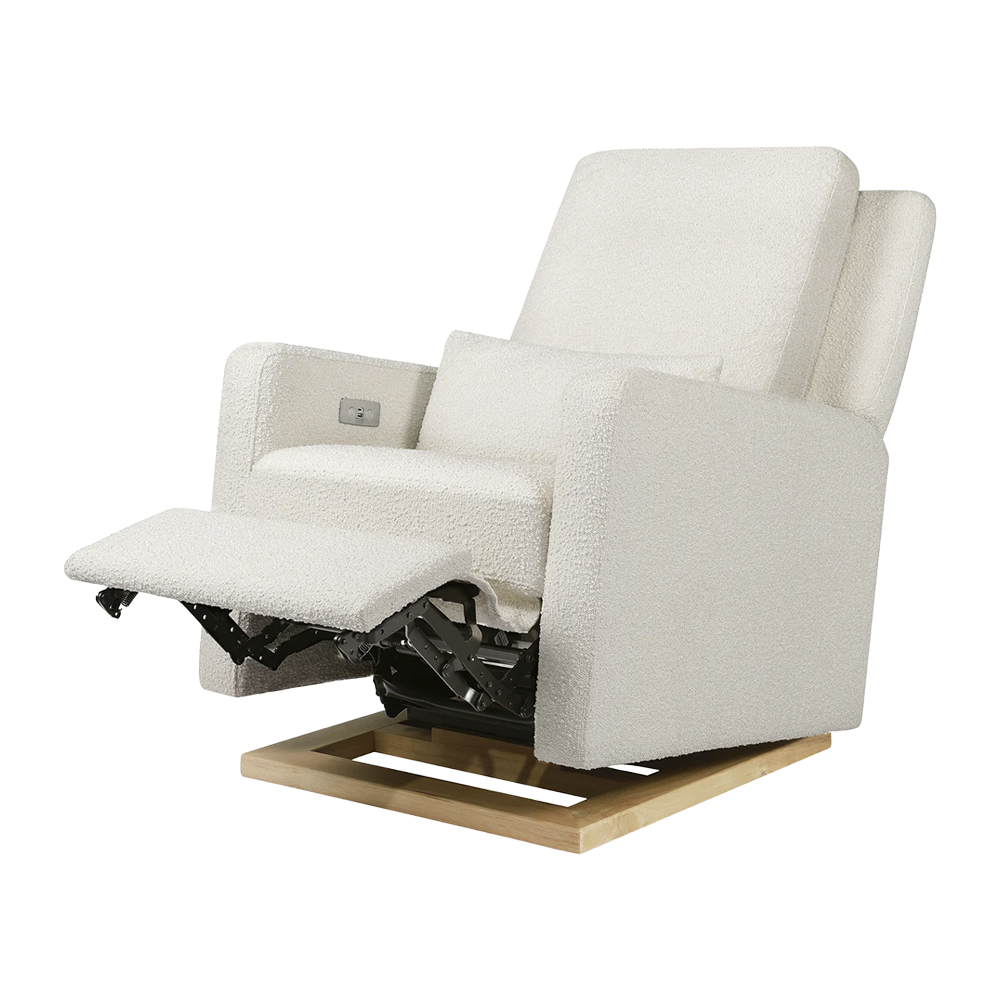 Recliner Glider with USB Port and Adjustable Headrest
