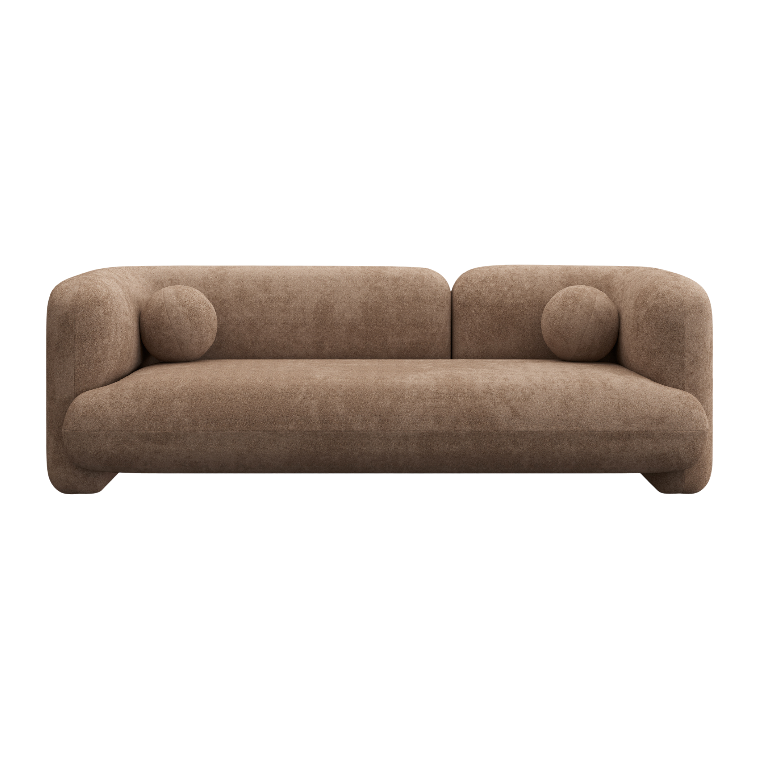 3 Seater Sofa in Mocha with Contemporary Design