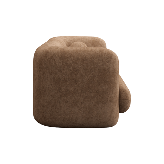 3 Seater Sofa in Mocha with Contemporary Design