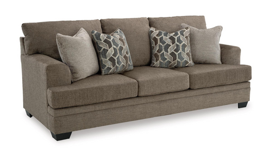 Fabric 3 Seater Sofa with Pillows and Stonemeade Design
