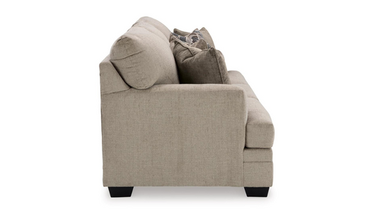 Fabric 3 Seater Sofa with Pillows and Stonemeade Design