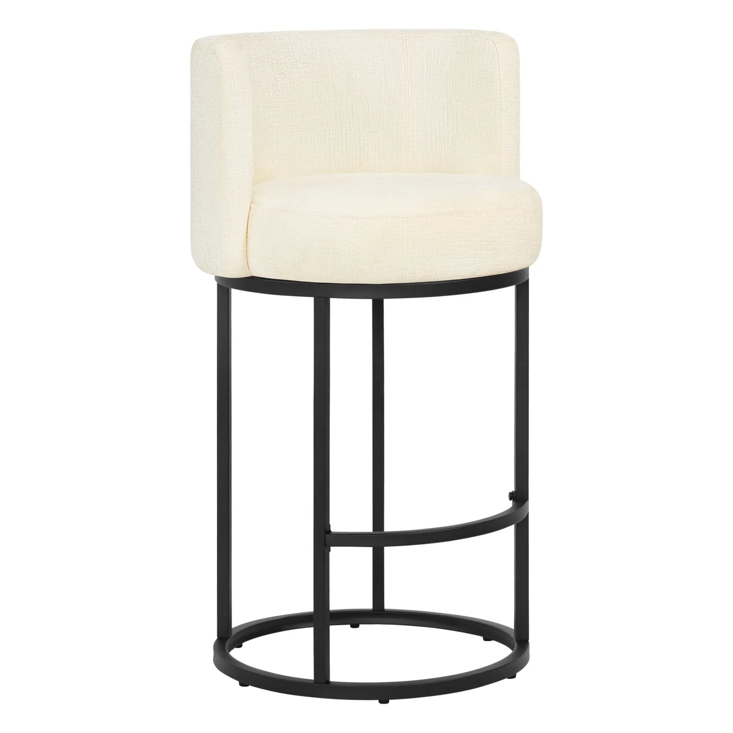 Chenille Swivel Counter Stool Set in Modern Design