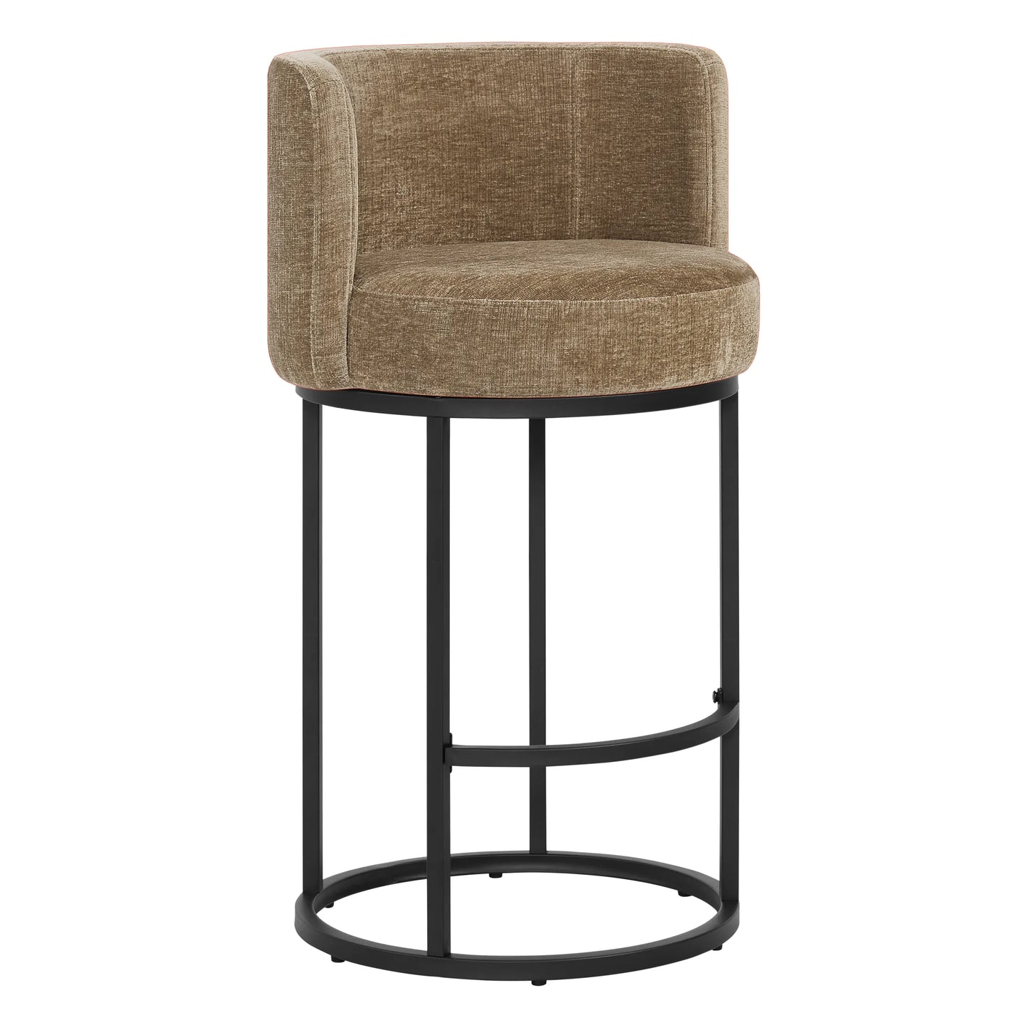 Chenille Swivel Counter Stool Set in Modern Design