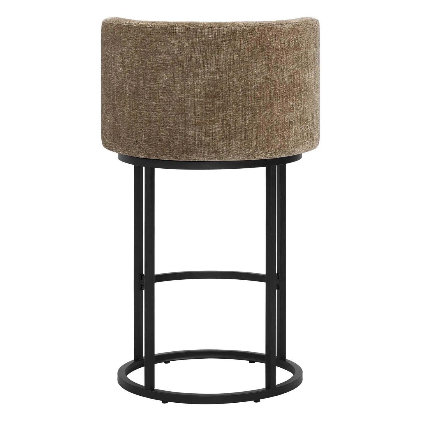 Chenille Swivel Counter Stool Set in Modern Design