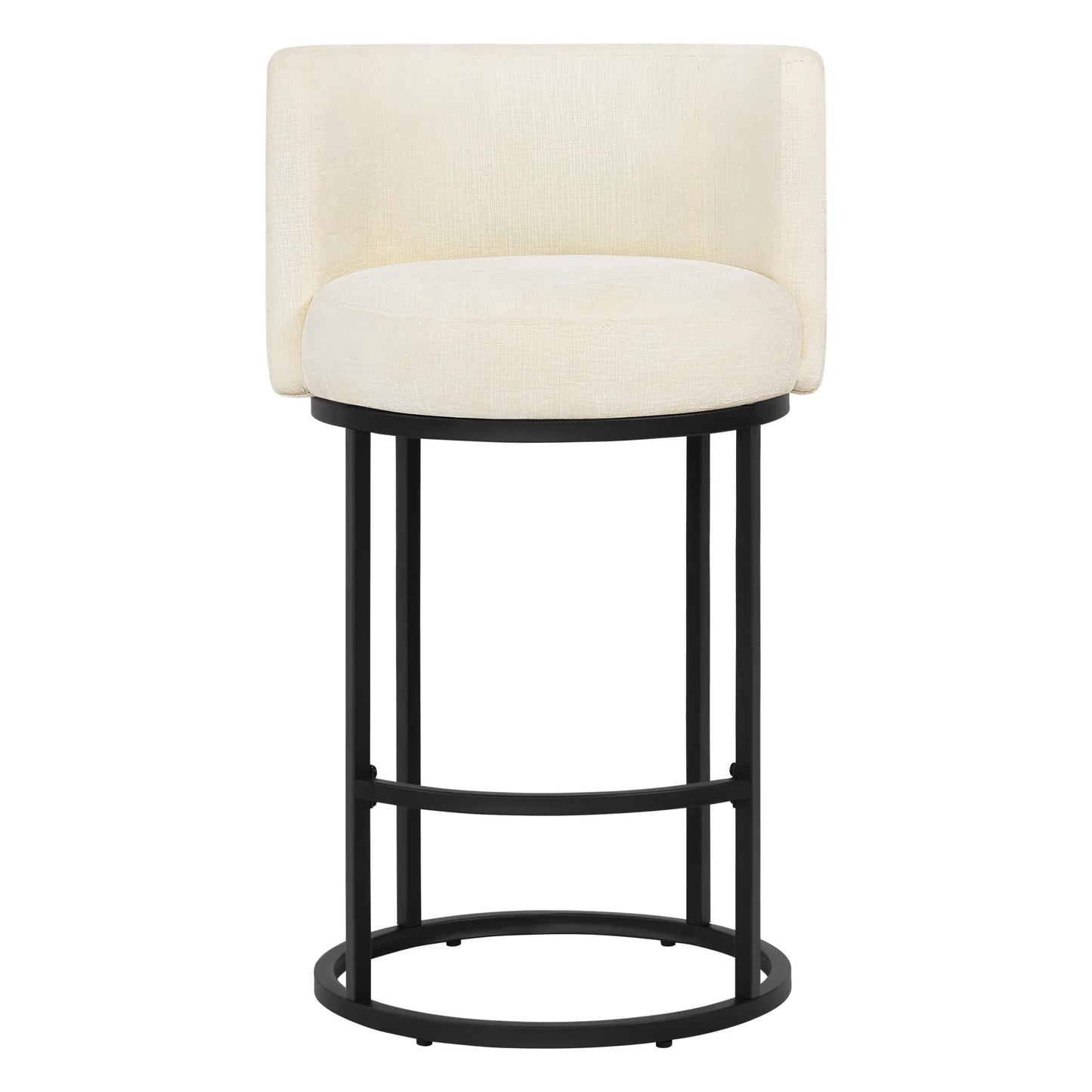 Chenille Swivel Counter Stool Set in Modern Design