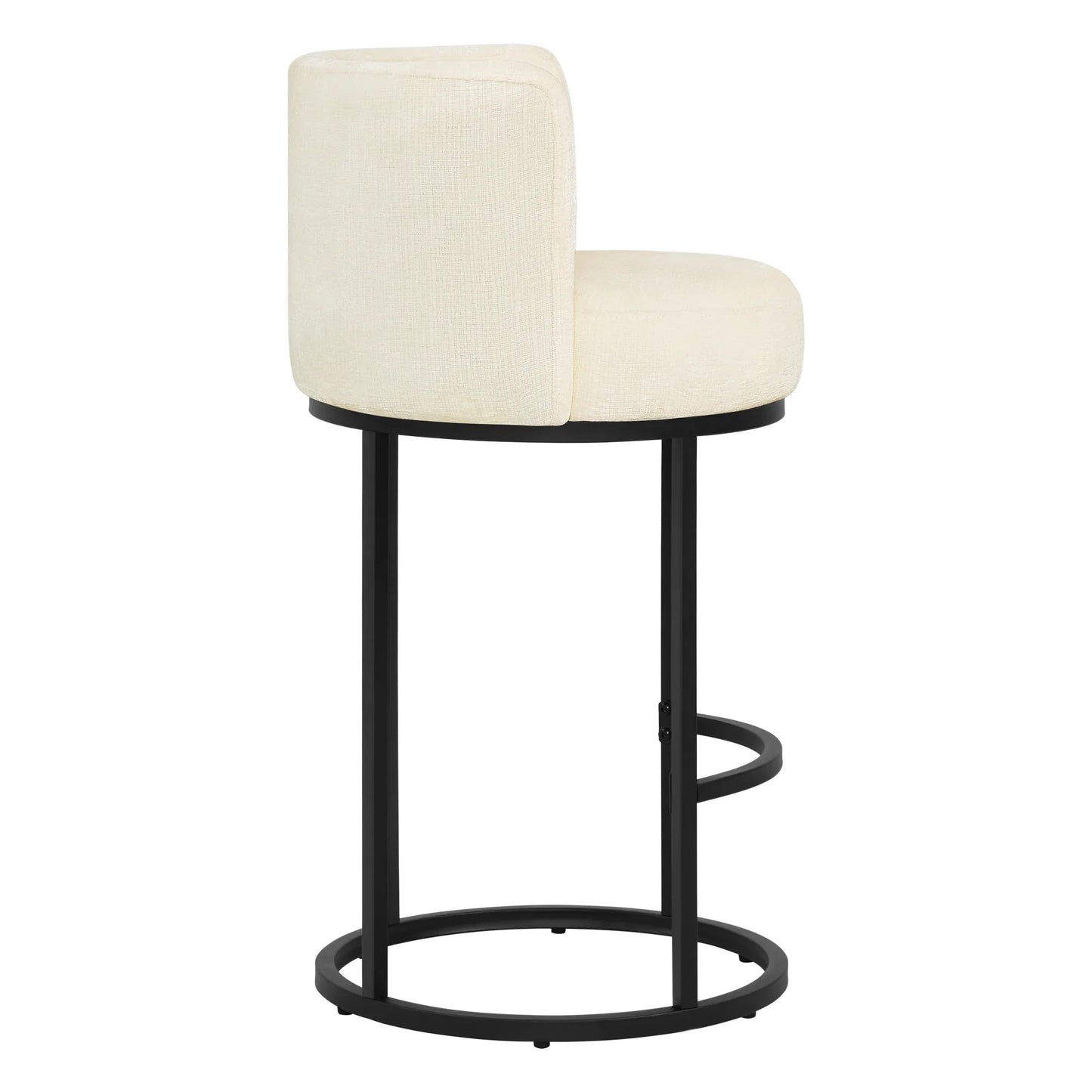 Chenille Swivel Counter Stool Set in Modern Design