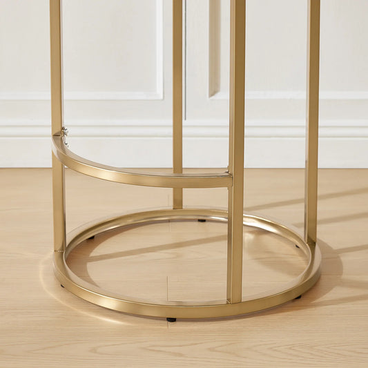 Chenille Swivel Counter Stool Set in Modern Design