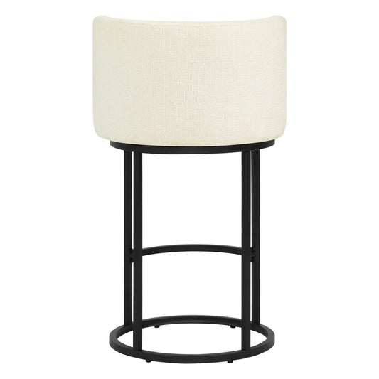 Chenille Swivel Counter Stool Set in Modern Design