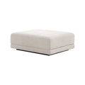 Ottoman in Beige with Plush Cushioning