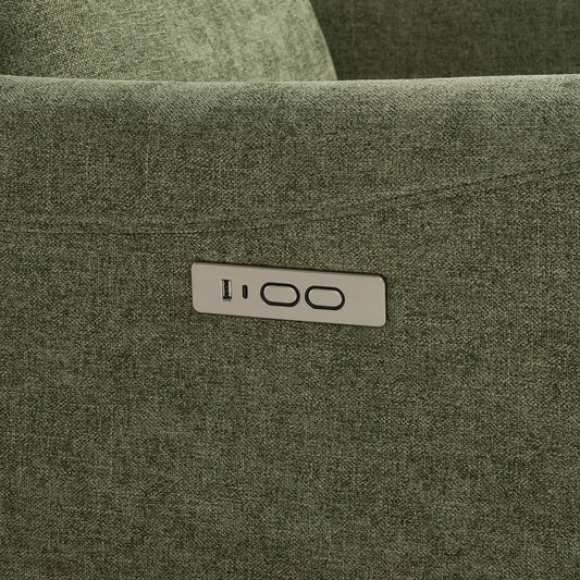 Modern Power Swivel Glider Recliner with Adjustable Headrest